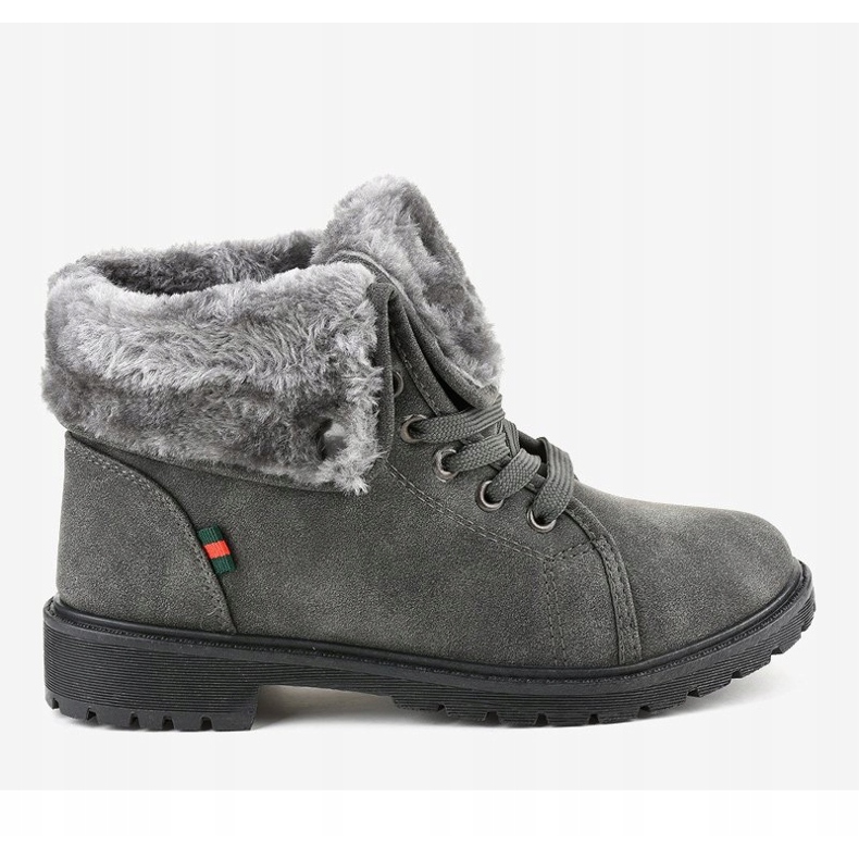 Stivali termici da donna grigi TL54-3 grigio 2