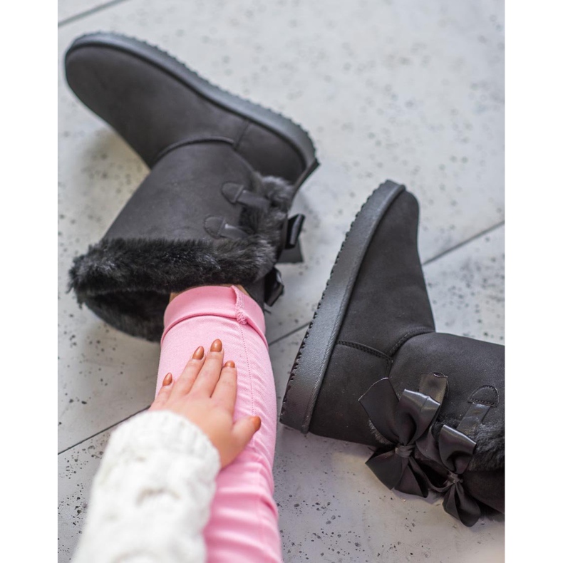 Mukluki alto con fiocchi nero 2