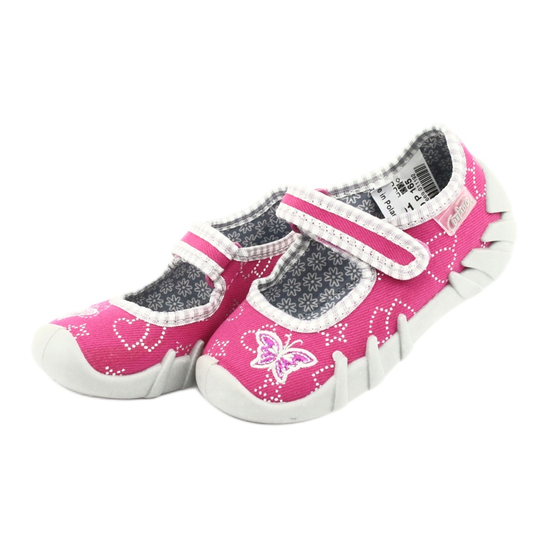 Scarpe per bambini Befado 109P165 rosa grigio 3