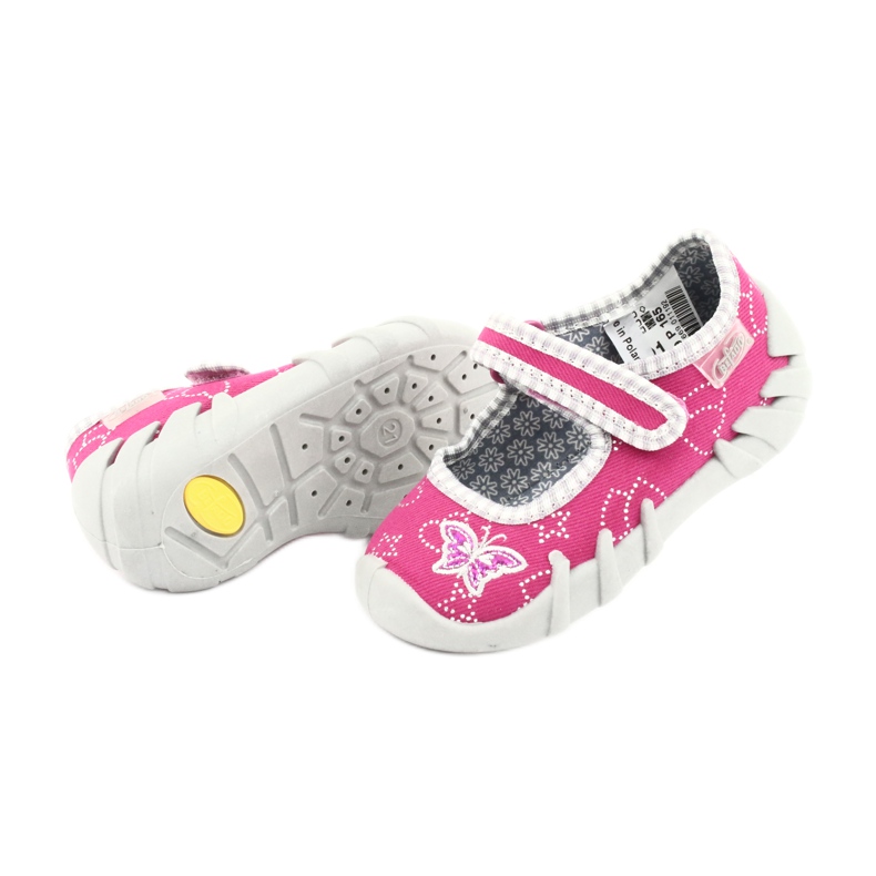 Scarpe per bambini Befado 109P165 rosa grigio 5