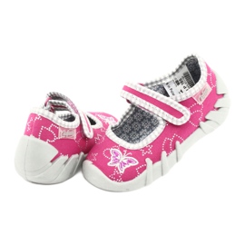 Scarpe per bambini Befado 109P165 rosa grigio 4