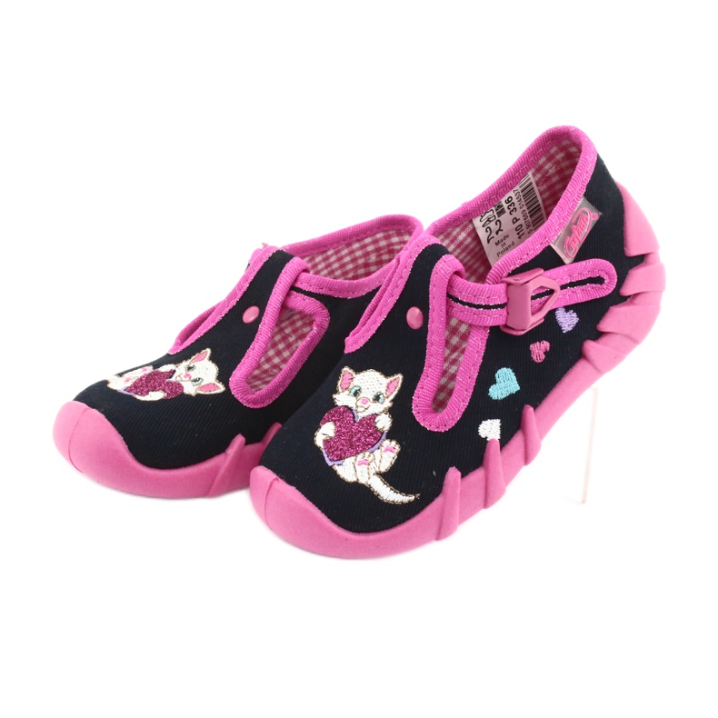Scarpe per bambini Befado 110P336 blu navy rosa 3