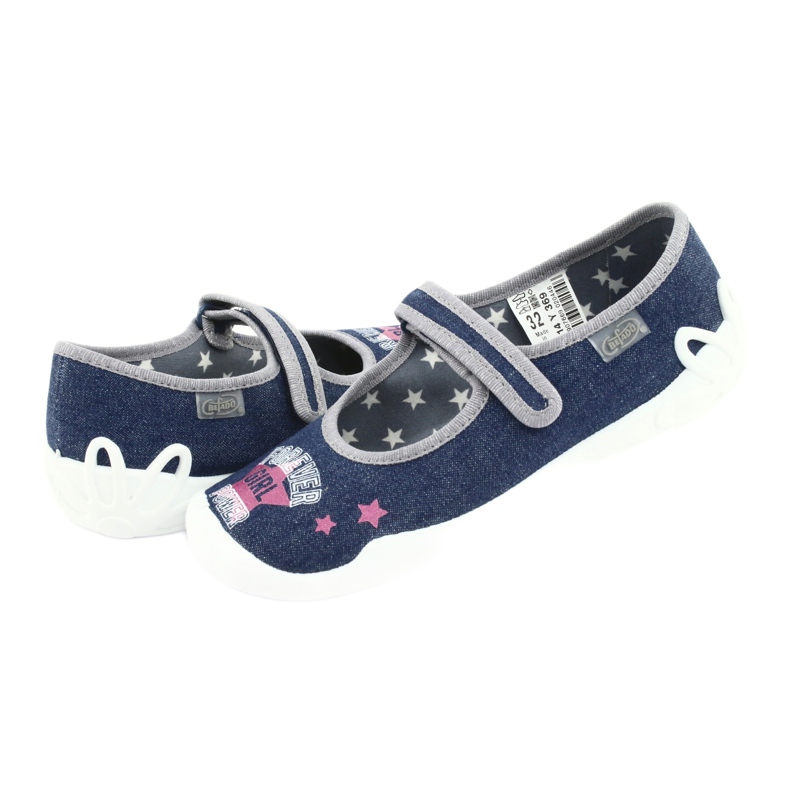 Scarpe per bambini Befado 114Y369 blu rosa grigio 4