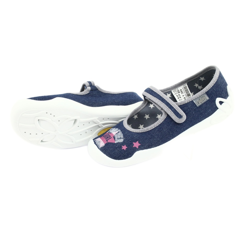 Scarpe per bambini Befado 114Y369 blu rosa grigio 5