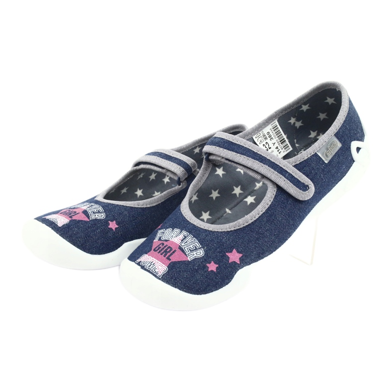 Scarpe per bambini Befado 114Y369 blu rosa grigio 3