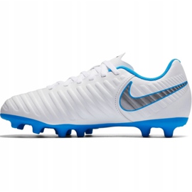 Nike Tiempo Legend 7 Club Fg Jr AH7255 107 scarpe da calcio multicolore bianco 1