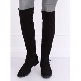 Stivali in camoscio nero K1807811 Negro 1
