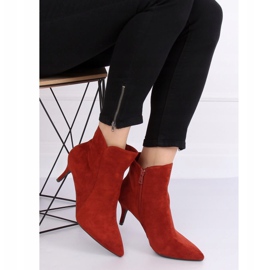 Stivali di mattoni su un tacco basso K1906806 Teja rosso multicolore 1