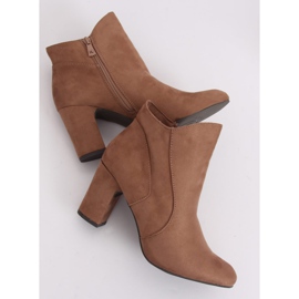Stivali beige con tacco alto K1809810 Taupe 1