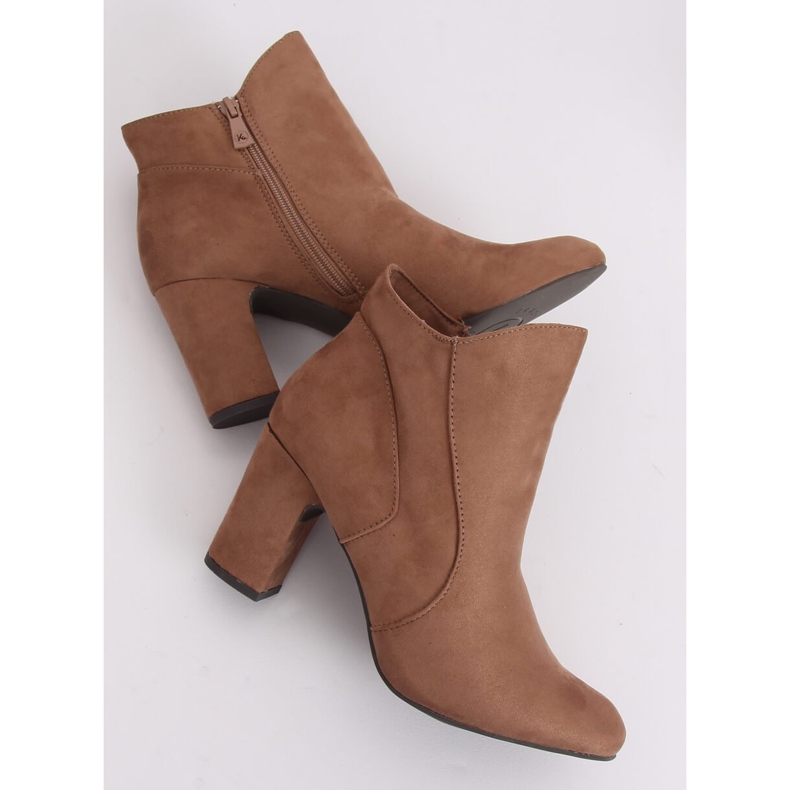 Stivali beige con tacco alto K1809810 Taupe 1
