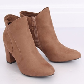 Stivali beige con tacco alto K1809810 Taupe 2