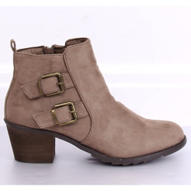 Stivali beige con tacco alto K1809305 Taupe 1