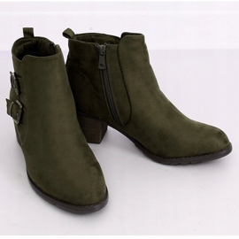 Stivali verdi con tacco alto K1809305 Khaki verde 1
