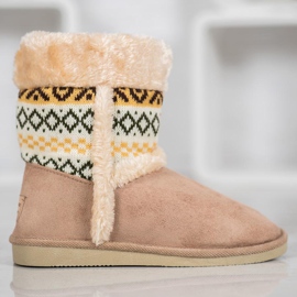 Badoxx Stivali da neve con motivo etnico marrone 1