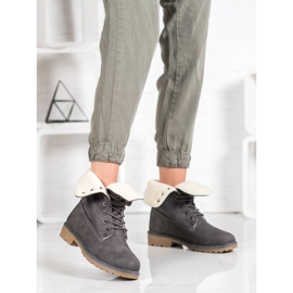 Super Me Stivali grigi con montone grigio 2