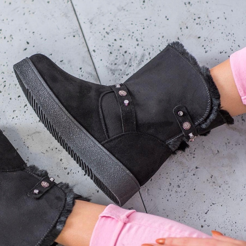 SHELOVET Mukluki con getti nero 2