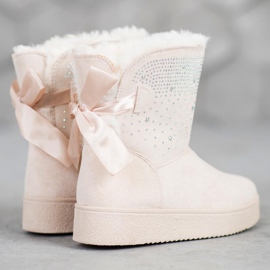 SHELOVET Mukluki con cristalli marrone 1