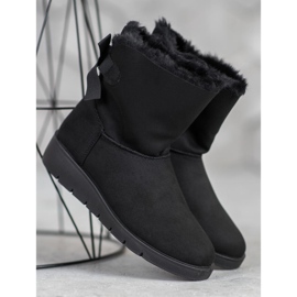 SHELOVET Mukluki nero sulla piattaforma 2