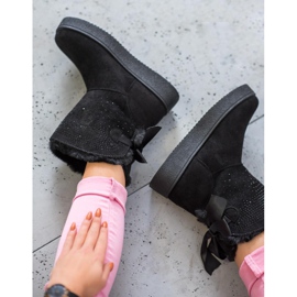 SHELOVET Mukluki con cristalli nero 2