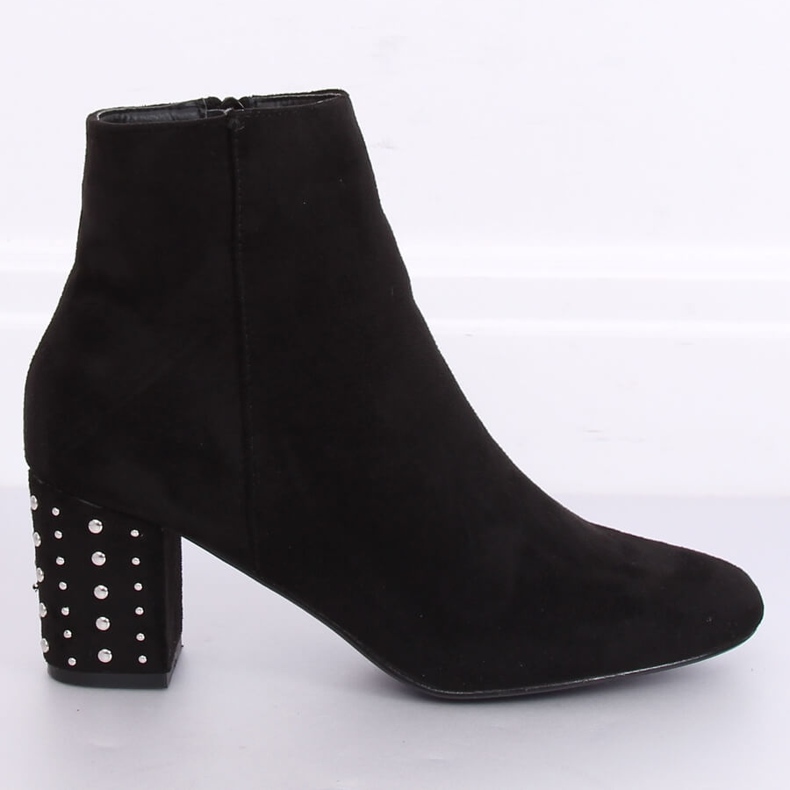 Stivali neri a tacco alto con borchie 3098A Black nero 1