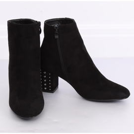 Stivali neri a tacco alto con borchie 3098A Black nero 2