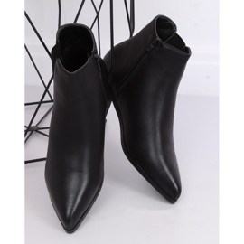 Stivaletti Chelsea neri con punta a mandorla TX-1838 Black nero 2