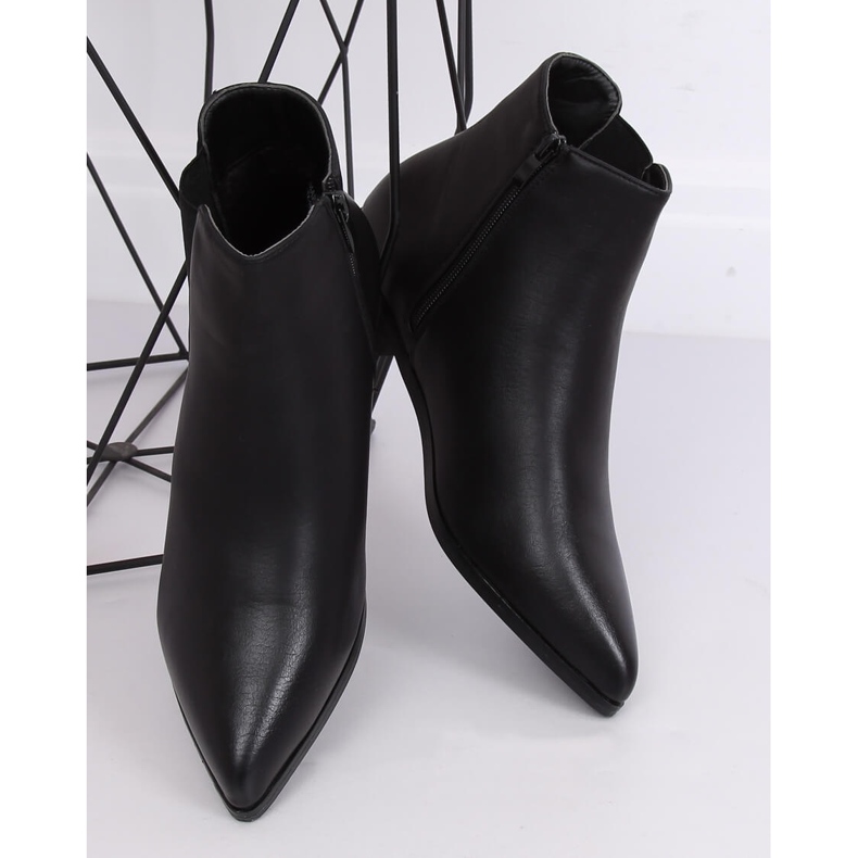 Stivaletti Chelsea neri con punta a mandorla TX-1838 Black nero 2