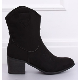 Stivali texani in camoscio neri 5689 Black nero 2