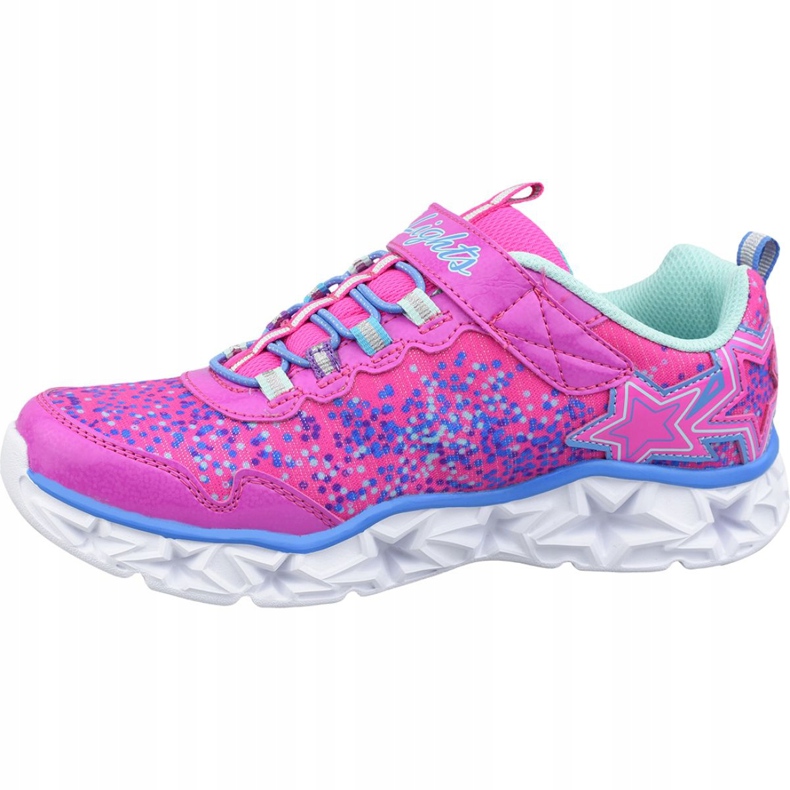 Scarpe Skechers Galaxy Lights Jr 10920L-NPMT rosa 1