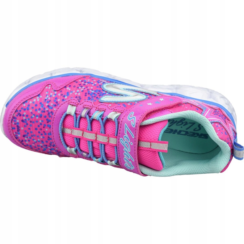 Scarpe Skechers Galaxy Lights Jr 10920L-NPMT rosa 2