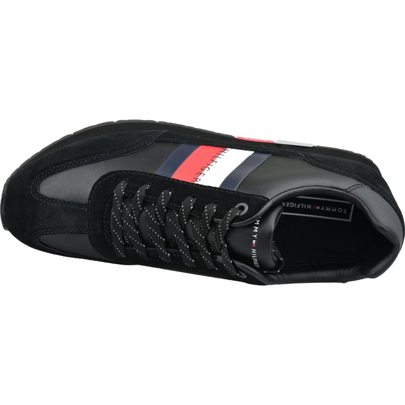 Scarpe Tommy Hilfiger Corporate Leather Flag Runner M FM0FM02380 990 nero 2