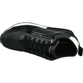 Tommy Hilfiger Sneaker con zeppa in pelle W FW0FW04420 990 nero 2