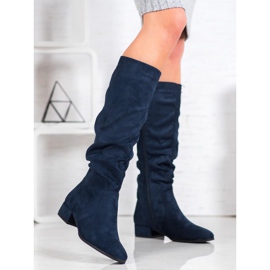 Super Mode Stivali blu navy classici 1