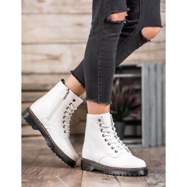 SHELOVET Operai bianchi con ecopelle bianco 1