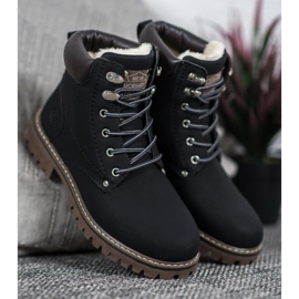 Mckeylor Trappers neri con pelliccia nero 1