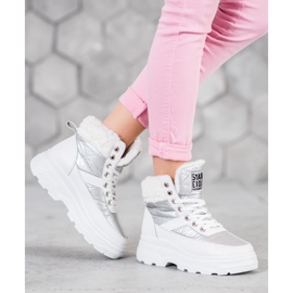 Bella Paris Sneakers Con Pelle Di Pecora bianco 1