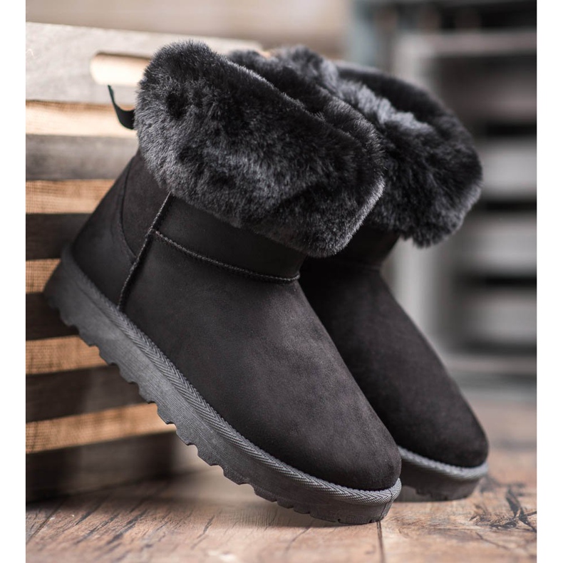 SHELOVET Mukluki con pelliccia nero 2