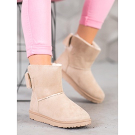SHELOVET Mukluki beige con fiocco 2