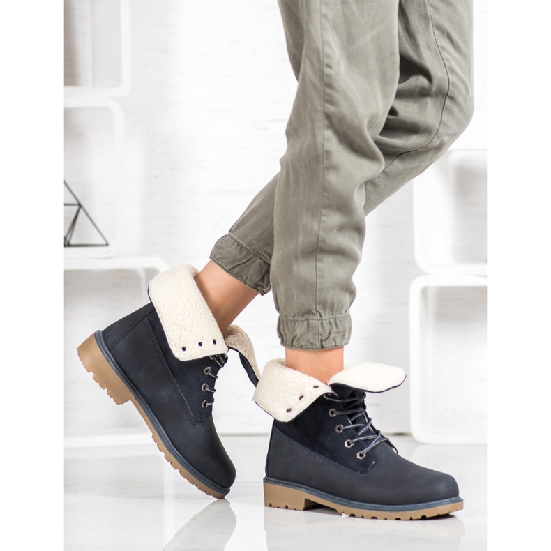 Super Me Stivali stringati blu 1