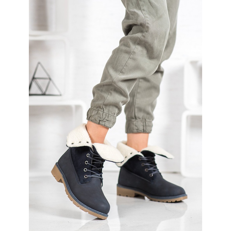 Super Me Stivali stringati blu 2