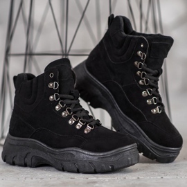 Yes Mile Comodi cacciatori sulla piattaforma nero 1