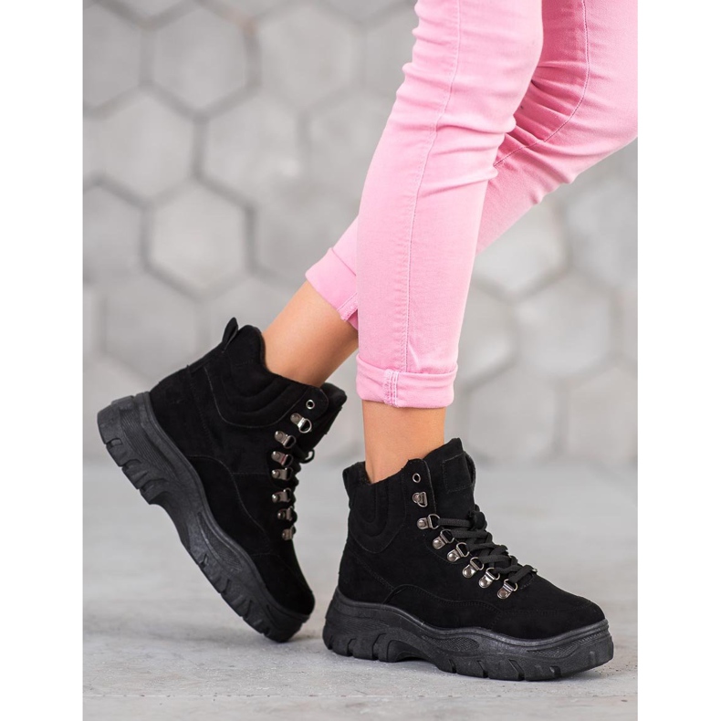 Yes Mile Comodi cacciatori sulla piattaforma nero 2