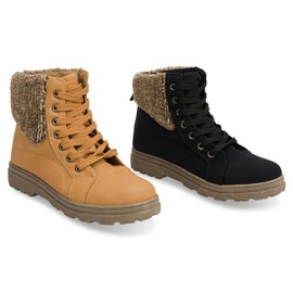 Stivali in legno con montone 368 Camel marrone 2