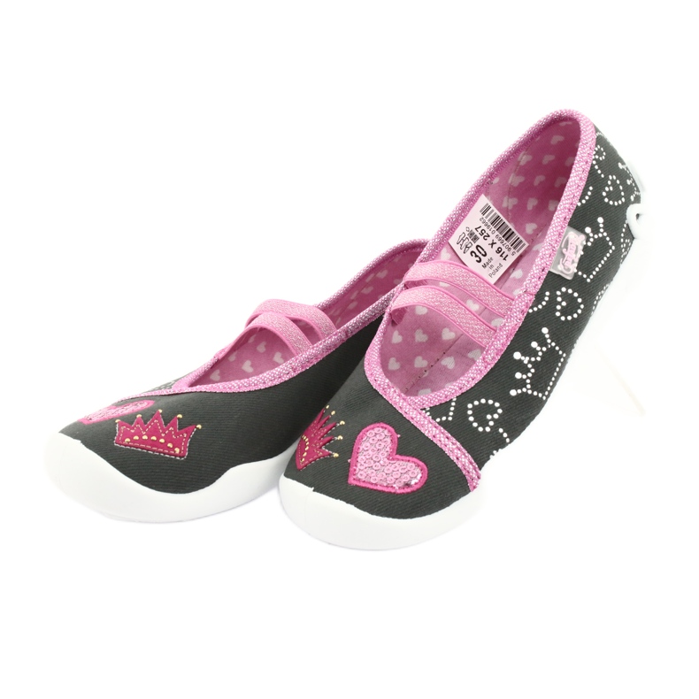 Scarpe per bambini Befado 116X257 rosa grigio 3