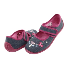 Scarpe per bambini Befado 945Y289 blu navy multicolore rosa 3