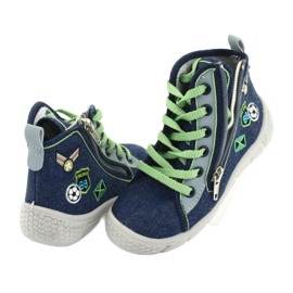 Scarpe per bambini Light Befado 547X002 blu navy grigio verde 4