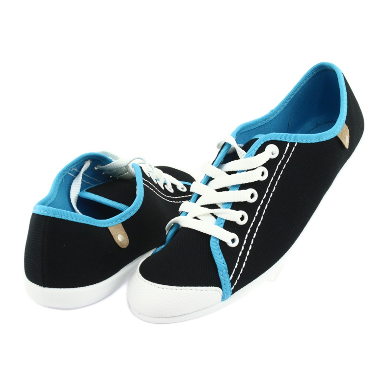 Scarpe giovanili Befado 248Q019 nero blu 4