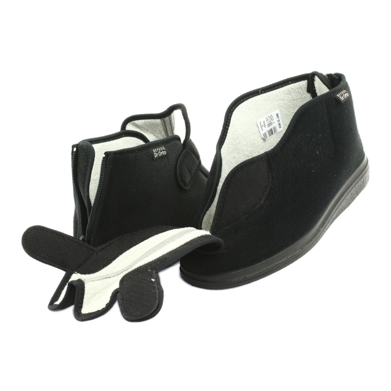 Dr.orto Befado femminile per i piedi malati 987d002 Black Silber Insert nero 4