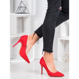 R'S Tacchi in pelle scamosciata rosso 2