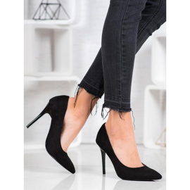 R'S Tacchi in pelle scamosciata nero 2